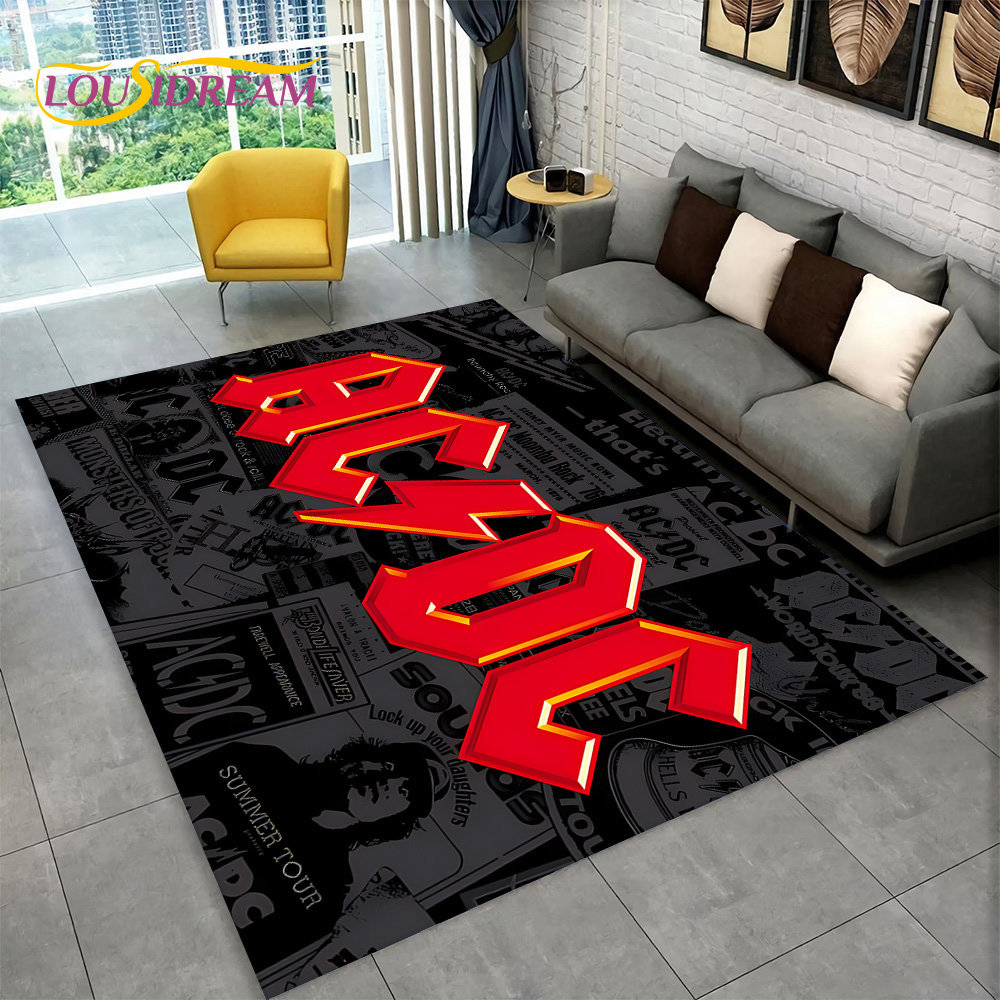 AC/DC Rock Band Area Rug Large - Outdoor Camping Mats Large avaliação e preço