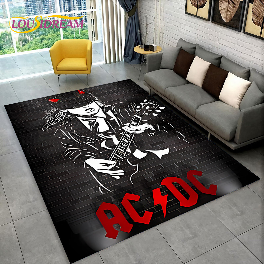 AC/DC Rock Band Area Rug Large - Outdoor Camping Mats Large avaliação e preço