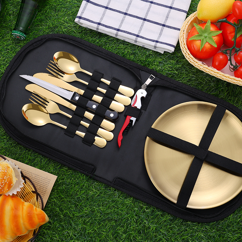 10Pcs Camping Tableware Set 30 - Camp Cooking Set avaliação e preço
