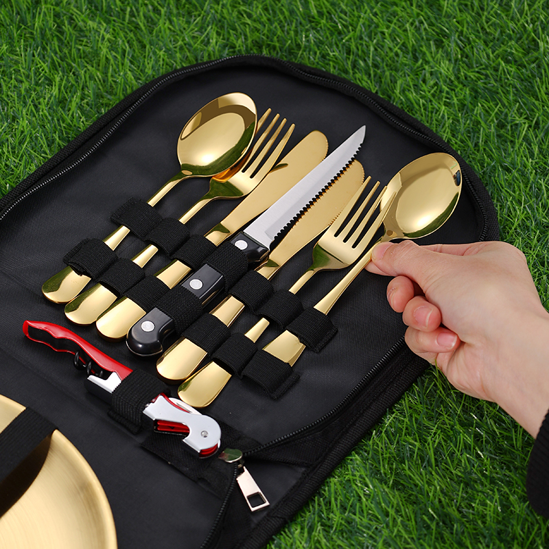 10Pcs Camping Tableware Set 30 - Camp Cooking Set avaliação e preço