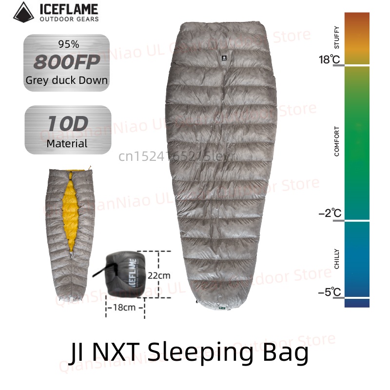 Ice Flame JI NXT 800FP Mummy B - Ultralight Sleeping Bag avaliação e preço