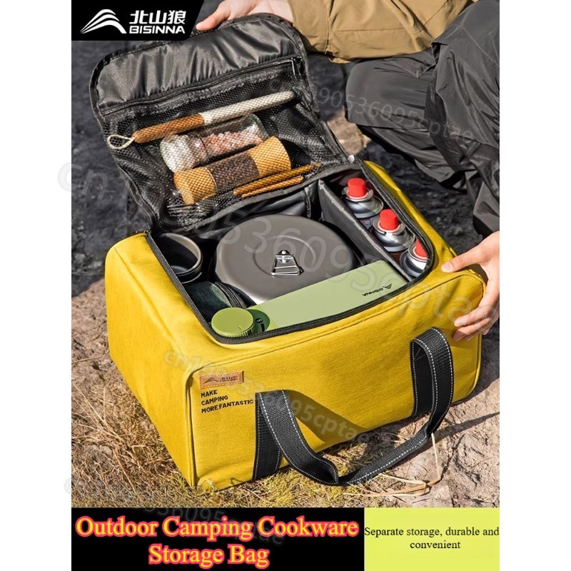 Portable Camping Cookware Set  - Outdoor Camping Kitchen Table avaliação e preço