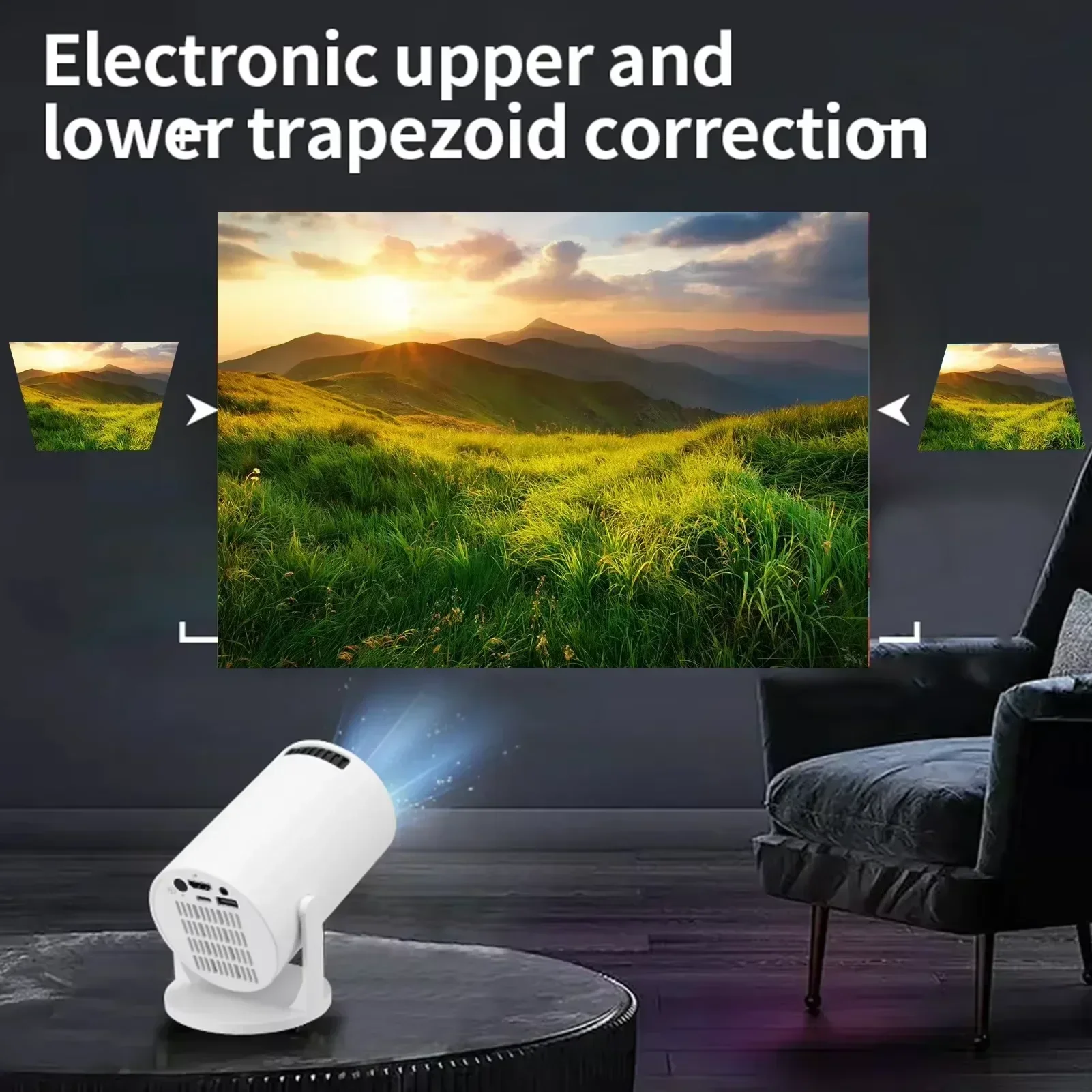 New HY300 Portable 4K Projecto - Outdoor Camping Movies avaliação e preço