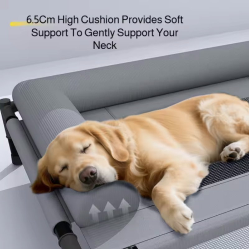 New Cooling Dog Cot Bed with P - Outdoor Camping Dog Bed avaliação e preço