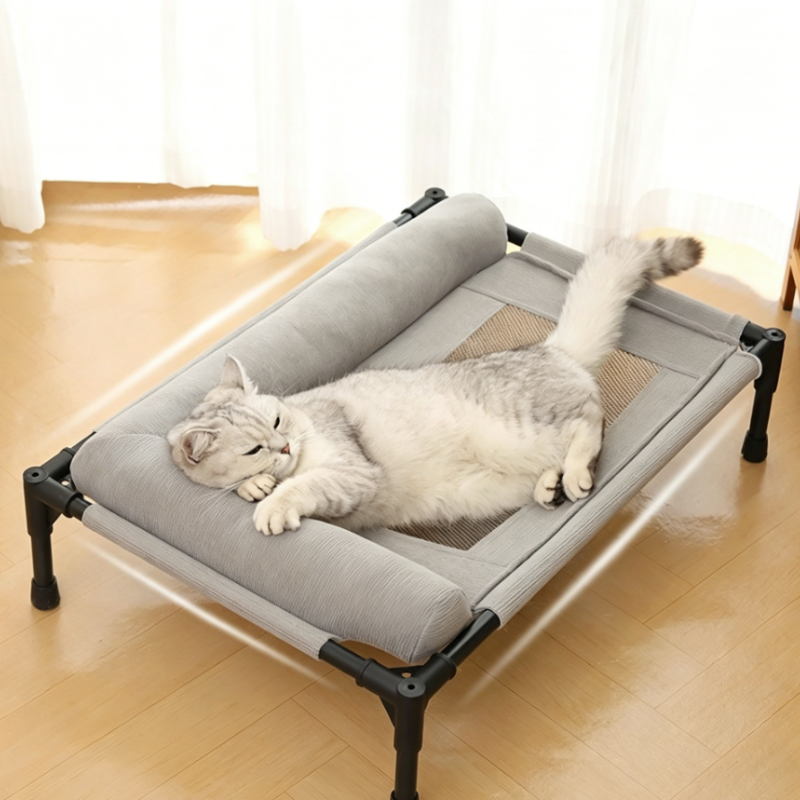 New Cooling Dog Cot Bed with P - Outdoor Camping Dog Bed avaliação e preço