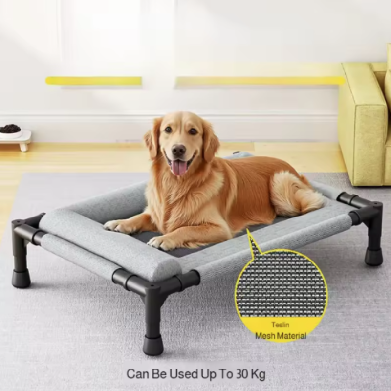 New Cooling Dog Cot Bed with P - Outdoor Camping Dog Bed avaliação e preço
