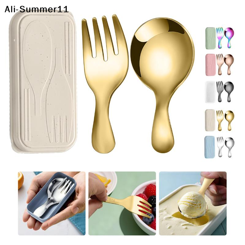 【A6L】Steel Tableware Set Spoon - Camp Cooking Set avaliação e preço