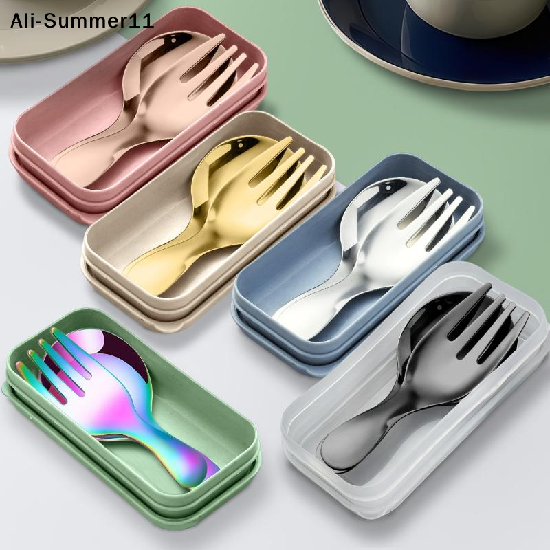 【A6L】Steel Tableware Set Spoon - Camp Cooking Set avaliação e preço