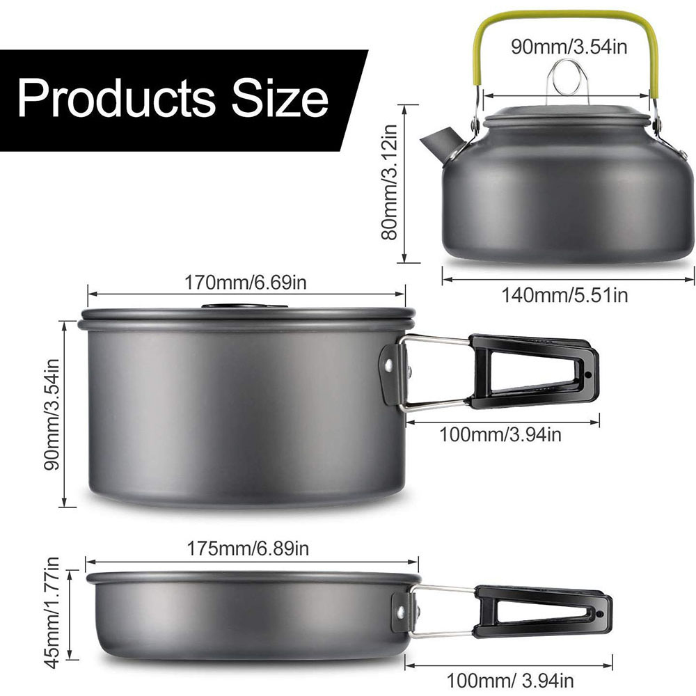 Outdoor camping cookware set m - Outdoor Y Camping avaliação e preço