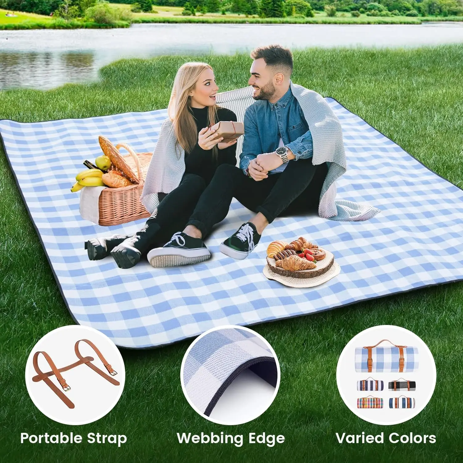 ZHUOHUA Picnic Blanket Extra L - Outdoor Camping Mats Large avaliação e preço