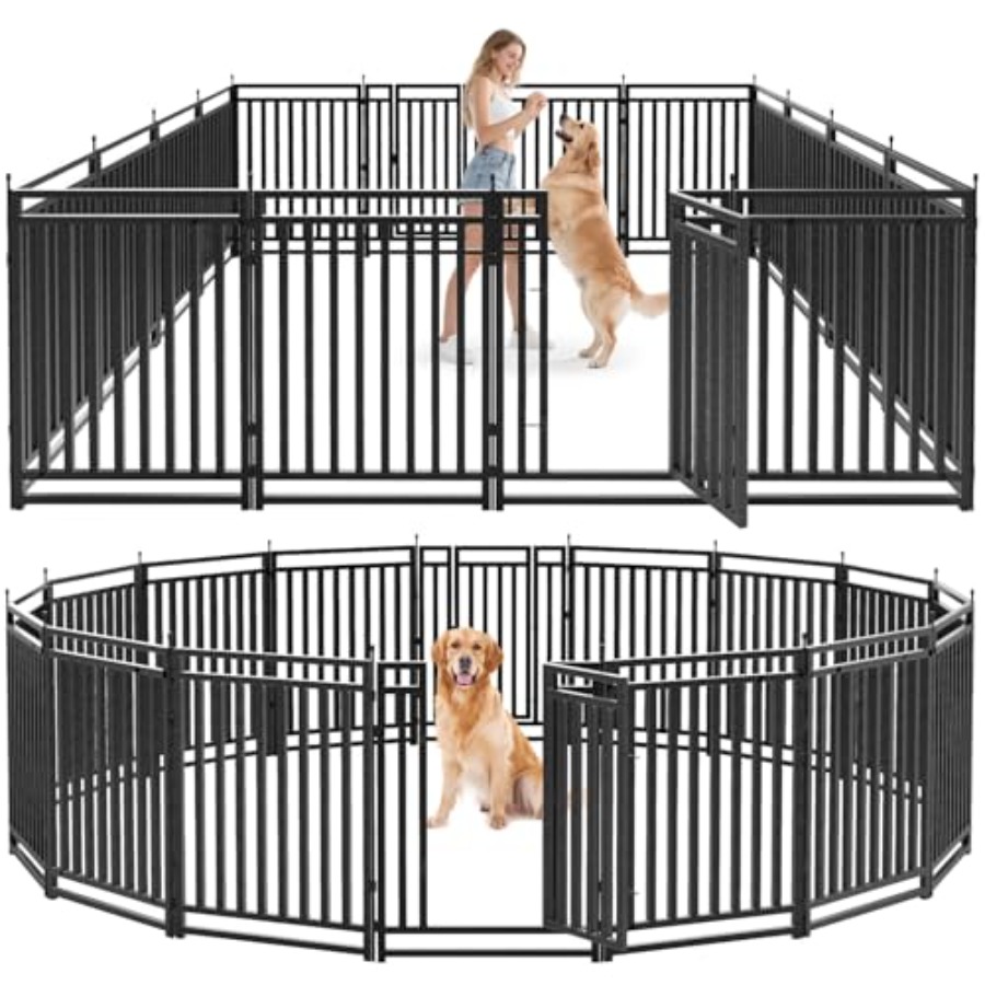 Dog Fence Outdoor for Yard Dog - Outdoor Camping Dog Kennel avaliação e preço