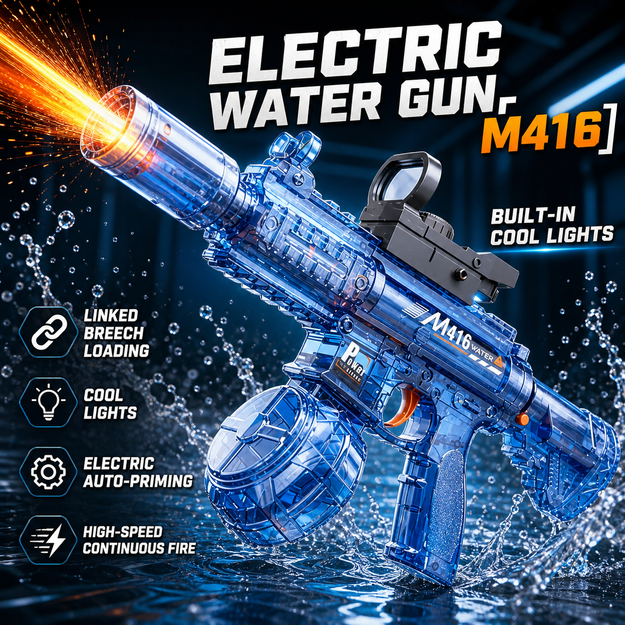 Electric Water Gun Simulation  - Outdoor Camping Games For Kids avaliação e preço