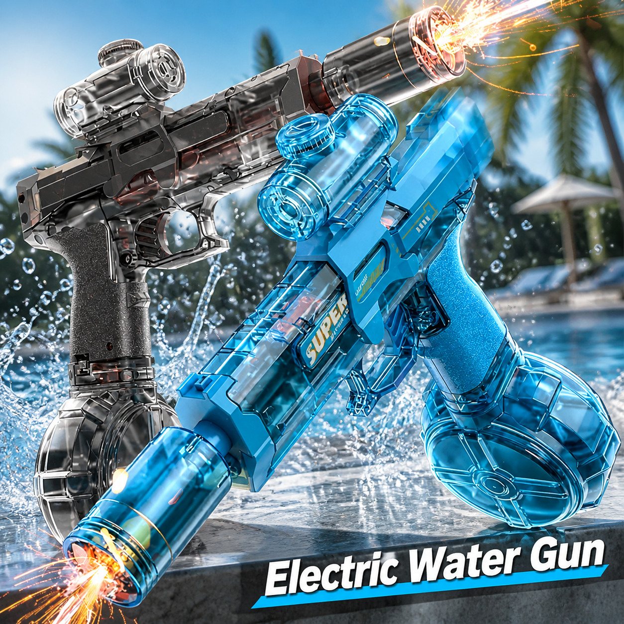 Electric Water Gun Simulation  - Outdoor Camping Games For Kids avaliação e preço